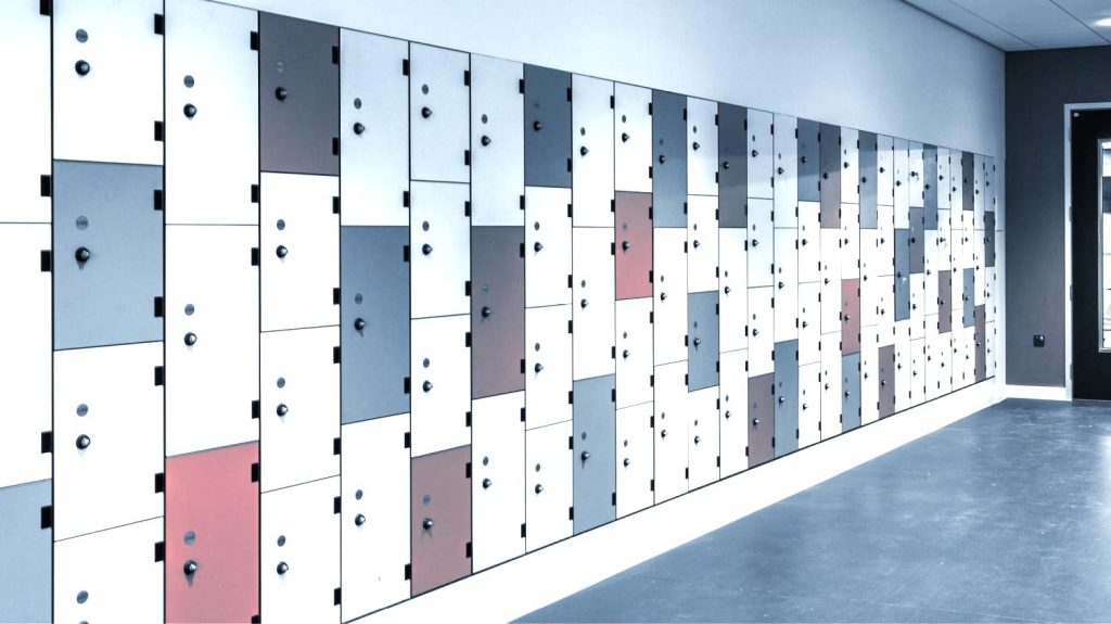 A commercial changing area